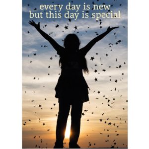 Ansichtkaart Every day is new