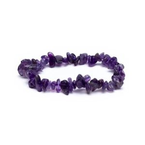 Armband Amethist Chips 0,7 cm.