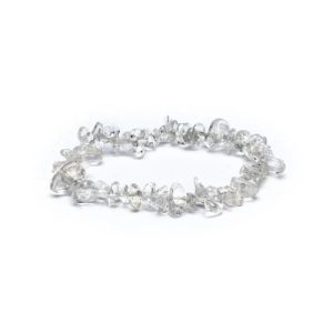 Armband Bergkristal Chips 0,7 cm.