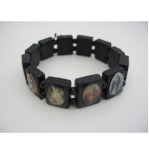 Heiligen Armband Zwart-Hout