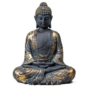 Meditatie Boeddha Antiek Finish