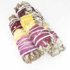 Smudgestick Witte Salie & Rozenblaadjes