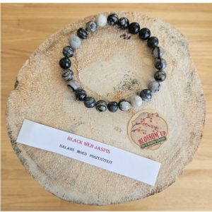 Armband Black Web Jaspis 8 mm