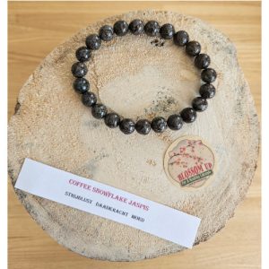 Armband Coffee Snowflake Jaspis