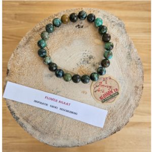 Armband Flower Agaat 8 mm
