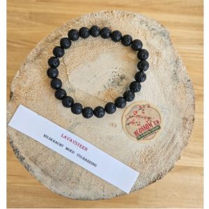 Armband Lavasteen 8 mm
