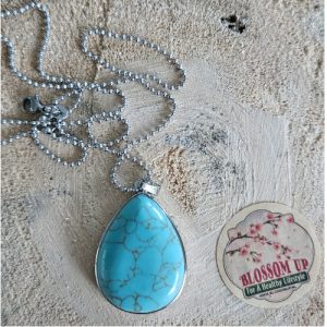 Cabochon Ketting Turkoois