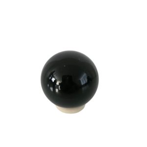 Zwarte Obsidiaan Bol met Standaard