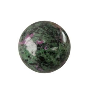 Robijn in Zoisiet Sphere UV Re-actief