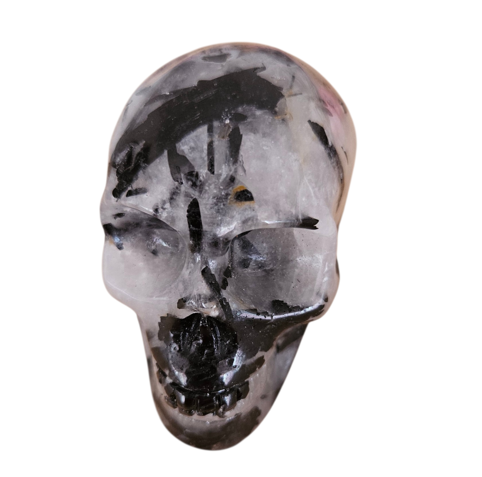 Toermalijn in Kwarts Skull